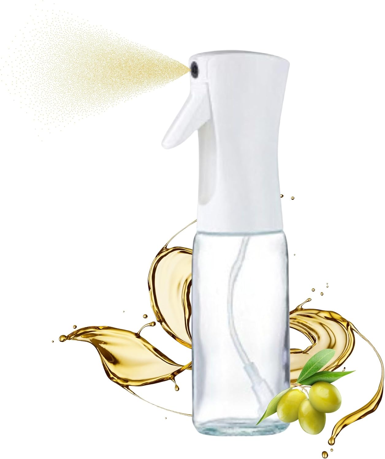 Botella de spray de aceite de cocina modelo 2023 – Vidrio 200 ML – Para oliva, aceite de coco, freidora de aire