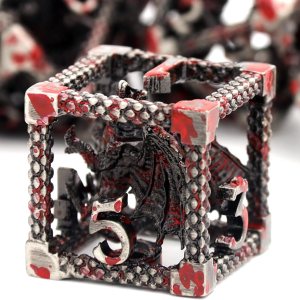 D&D Dice, Dungeons and Dragons, HNCCESG – Juego de dados de metal poliédricos huecos para juegos de rol D y D, dados de iniciación para RPG MTG, D&D Dice, Dungeons and Dragons, HNCCESG – Juego de dados de metal poliédricos huecos para juegos de rol D y D, dados de iniciación para RPG MTG,