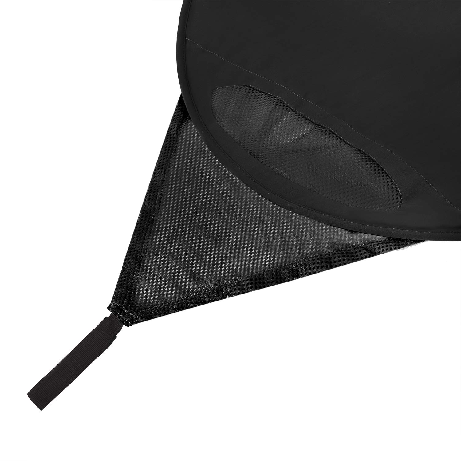 Parasol universal con red para cochecitos de bebé, niños pequeños, velo con cremallera, velo de red, cochecito, toldo, parasol, extractor, protector