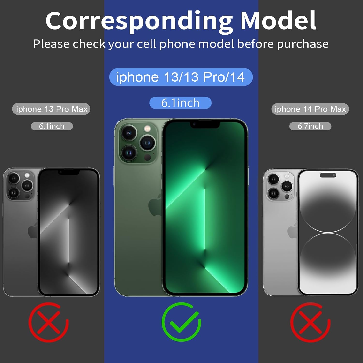 Protector de pantalla para iPhone13 de 6.1 pulgadas, instalación de eliminación de polvo automático, protector de pantalla de privacidad, protector