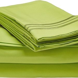 Serie 1800 – Juego de sábanas de calidad egipcia súper suave, resistente a las arrugas y a la decoloración, hermoso diseño en fundas de almohada, Serie 1800 – Juego de sábanas de calidad egipcia súper suave, resistente a las arrugas y a la decoloración, hermoso diseño en fundas de almohada,