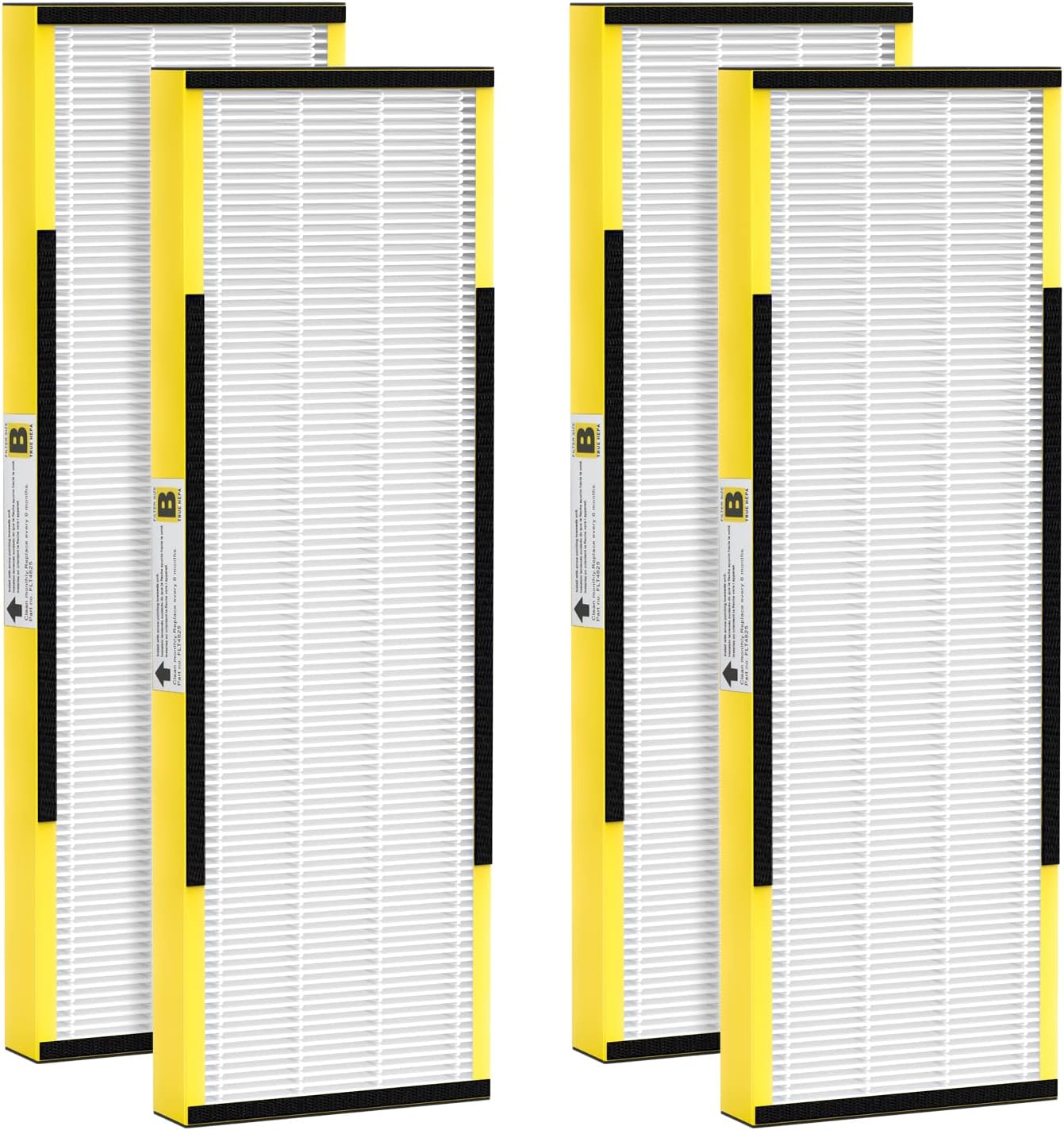 isinlive Paquete de 4 filtros FLT4825 True HEPA B de repuesto compatibles con purificador de aire Guardian AC4825 AC4300 AC4800 AC4900 AC4850