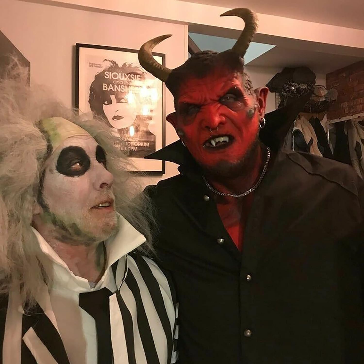 Máscara de diablo, máscara de látex del diablo, decoración de miedo de Halloween, máscara facial de demonio del diablo, máscara de terror para