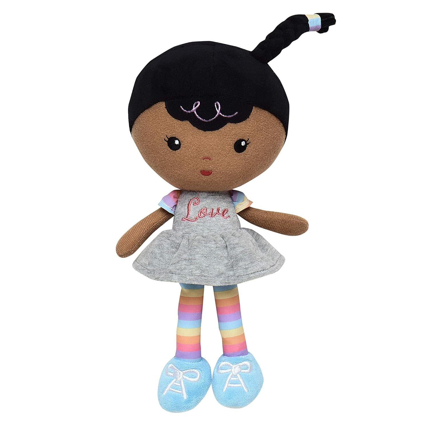 Baby Starters Peluche Snuggle Buddy – Muñeca negra de bebé, sauce, tez más oscura, 11 pulgadas