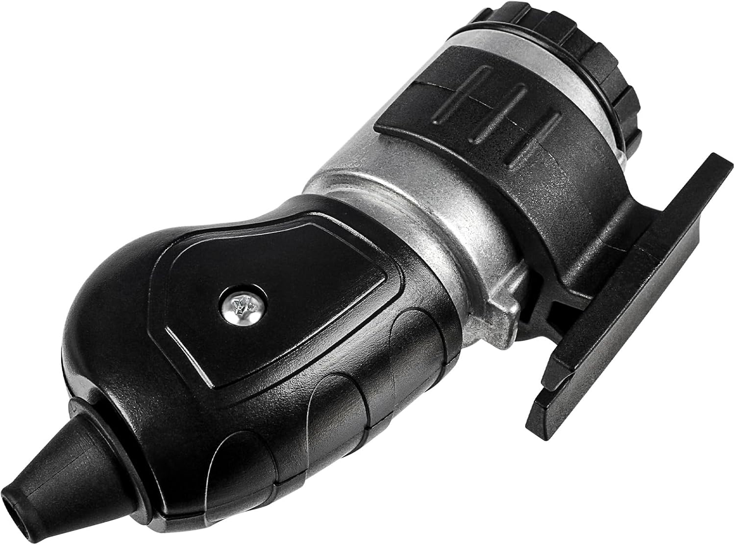 Enchufe de remolque de 7 pines, enchufe de remolque de 7 vías con soporte de montaje para portador de automóvil, barco, ATV, Chevrolet, Ford, Dodge,
