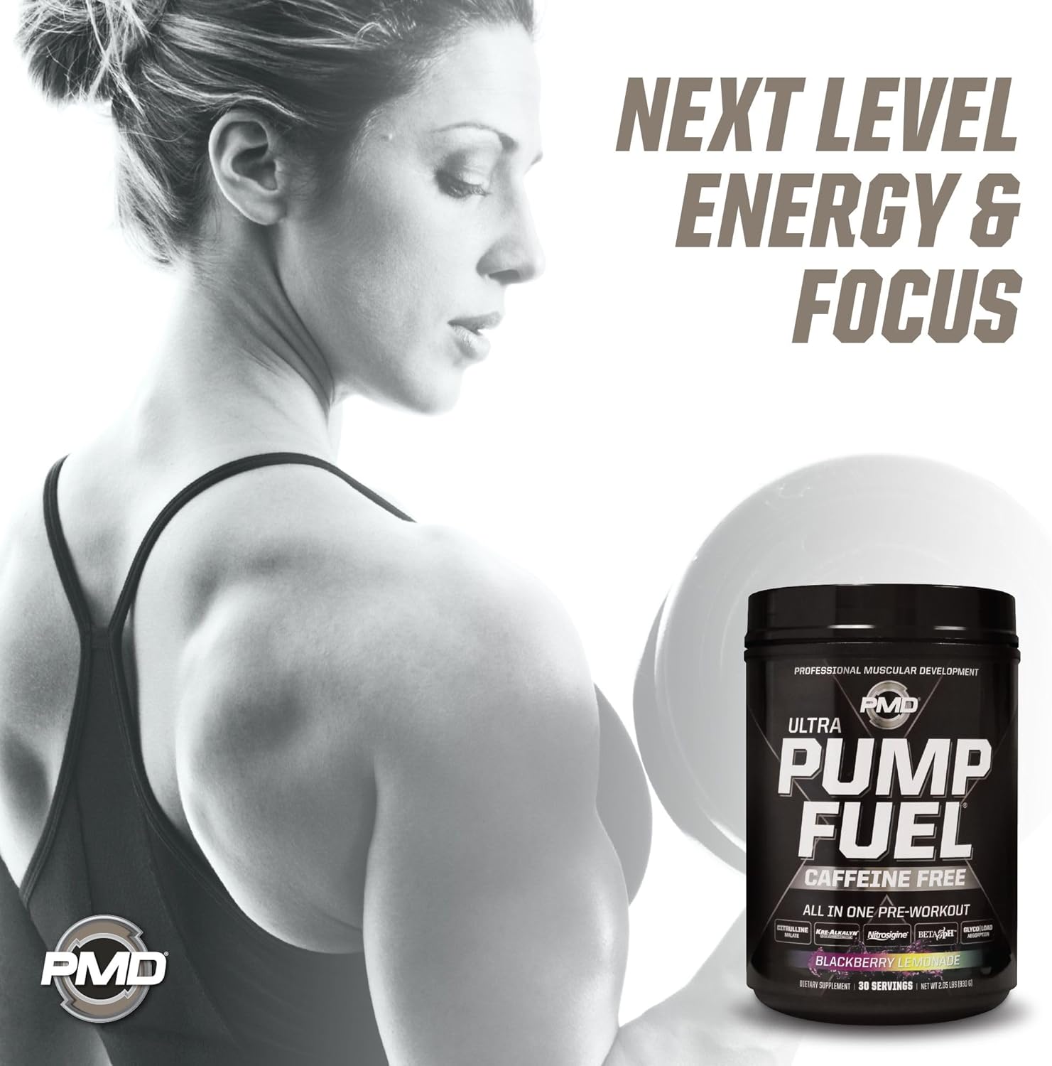 PMD Sports Ultra Pump Fuel Fuel – Mezcla de bebida para antes del entrenamiento, energía, fuerza, resistencia, recuperación de carbohidratos