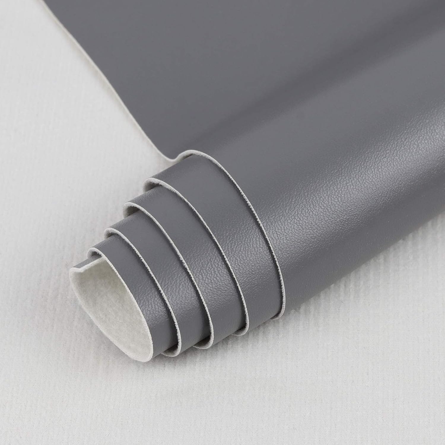Tela de cuero sintético de vinilo de 0.031 in de grosor, material impermeable de vinilo marino suave, hojas de cuero de tapicería suave, reparación