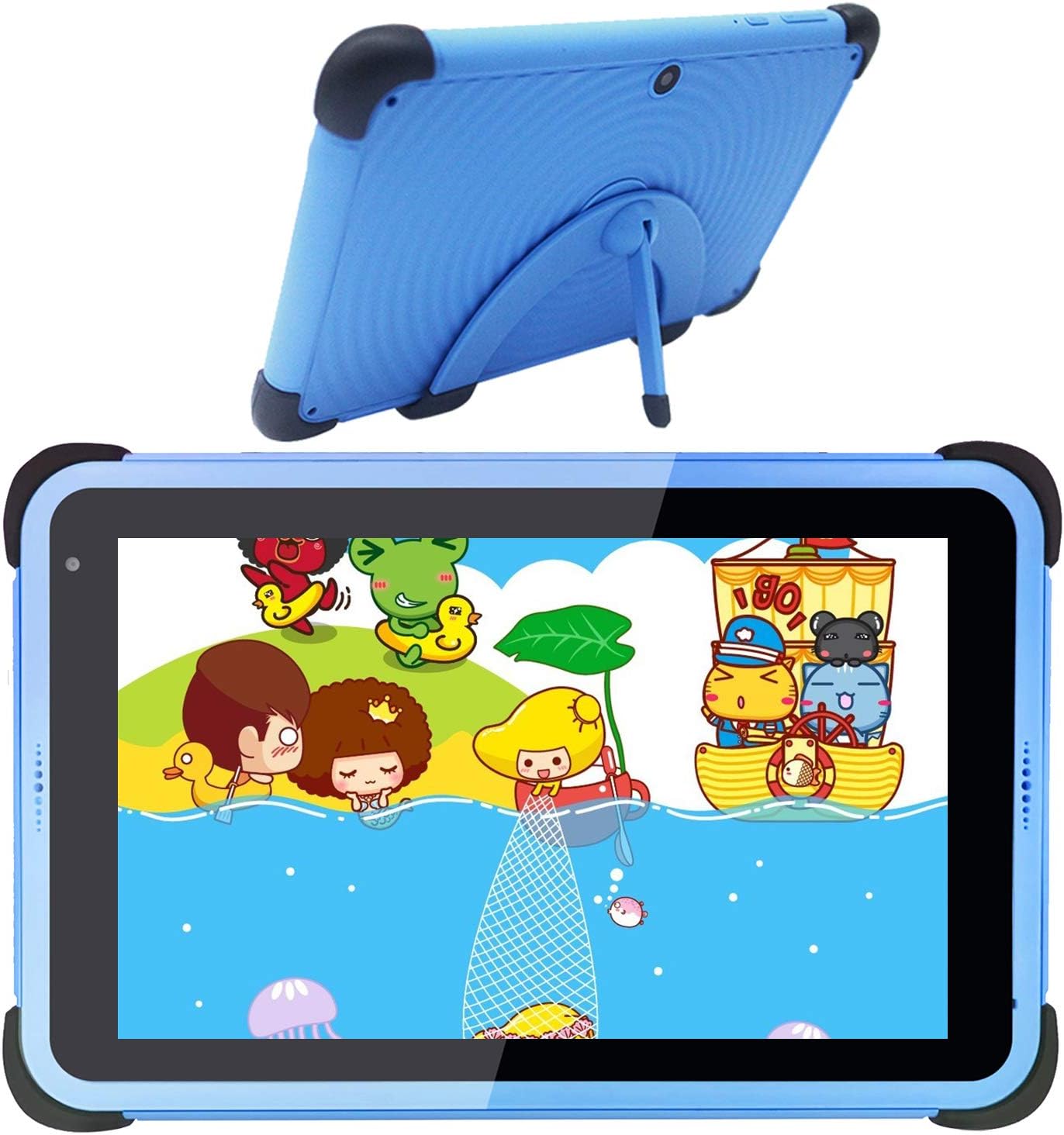 CWOWDEFU Tablet infantil de 7 pulgadas, tableta Android WiFi para niños, pantalla IPS HD, 2 GB de RAM 32 GB ROM TF hasta 128 GB, 2 MP+5 MP, control