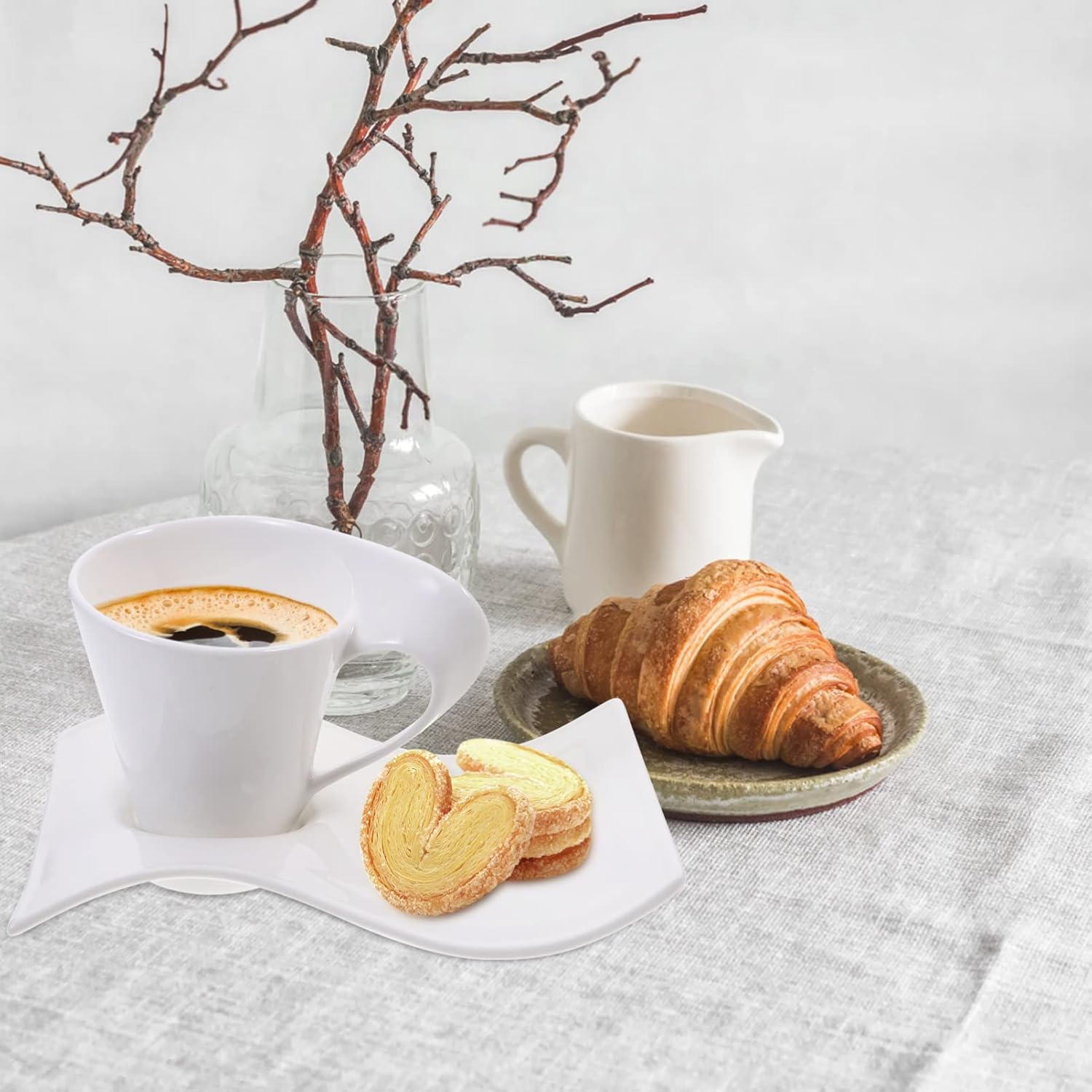 Con Forma Pequeña Caffe Blanco Cerámica Decorativas Tazas De Té Estilo Leche En Forma De Café Cumpleaños Europeo Cappuccino Y Bar Cocina Ml Hogar