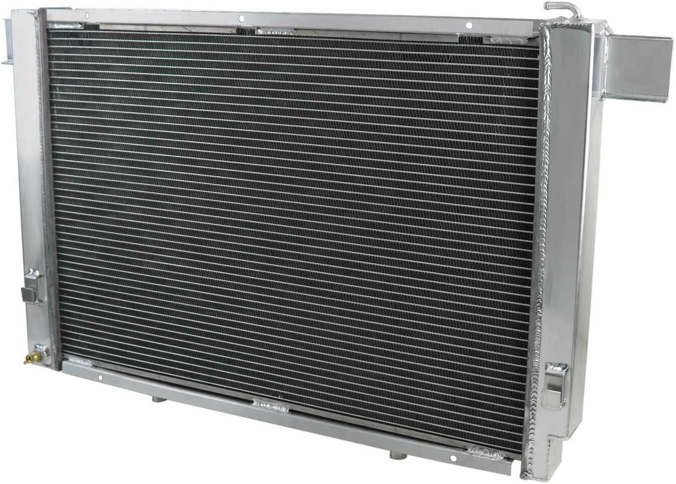 Rubivel Radiador de aluminio de 3 filas compatible con 1889 1990-2002 Mercedes Benz SL SL500 500 SL 600SL R129 55 60 AMG 5.0L V8 Gas AT Radiador de