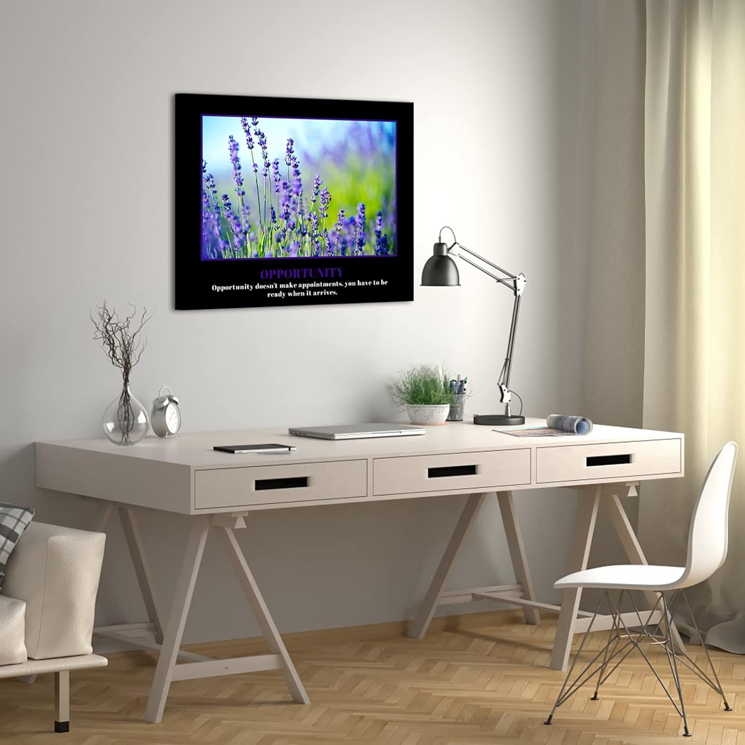 KREATIVE ARTS Opportunity – Lienzo decorativo para pared, con citas inspiradoras y motivacionales, para el hogar y la oficina, aprovecha las