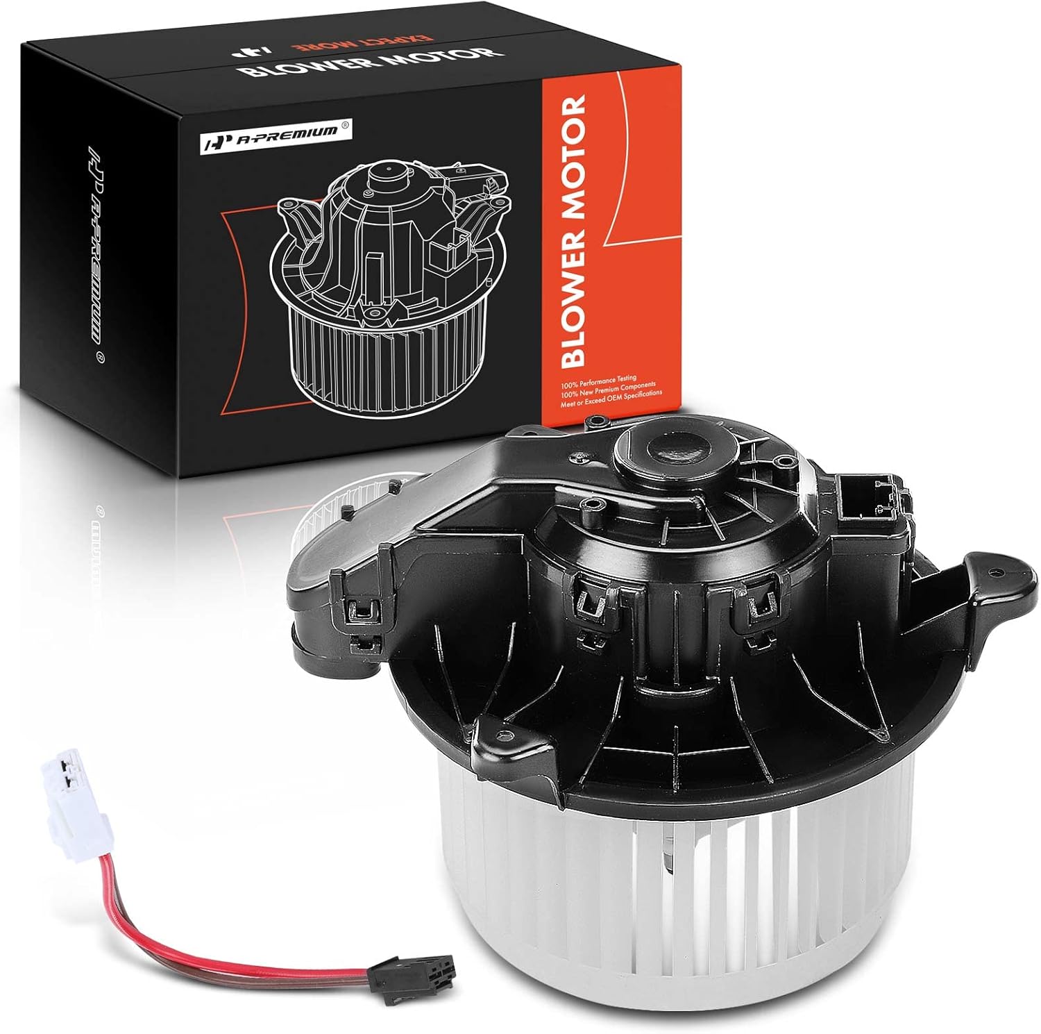 A-Premium Conjunto de motor del soplador de calentador HVAC compatible con vehículos Volvo – XC40 2019-2020, L4 2.0L – Parte delantera, repuesto #