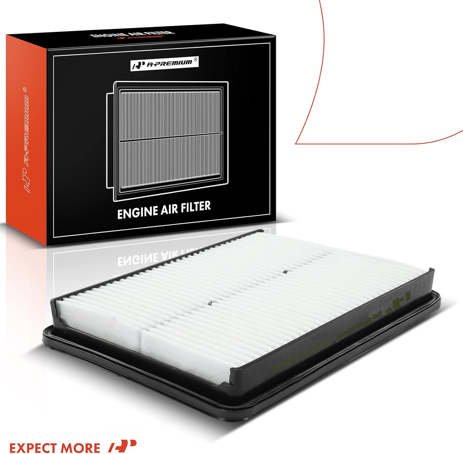 A-Premium Filtro de aire de motor compatible con Hyundai Santa Fe, Santa Fe Sport, Santa Fe XL y Kia Sorento, 2013-2019, 2.0L 2.4L 3.3L, panel