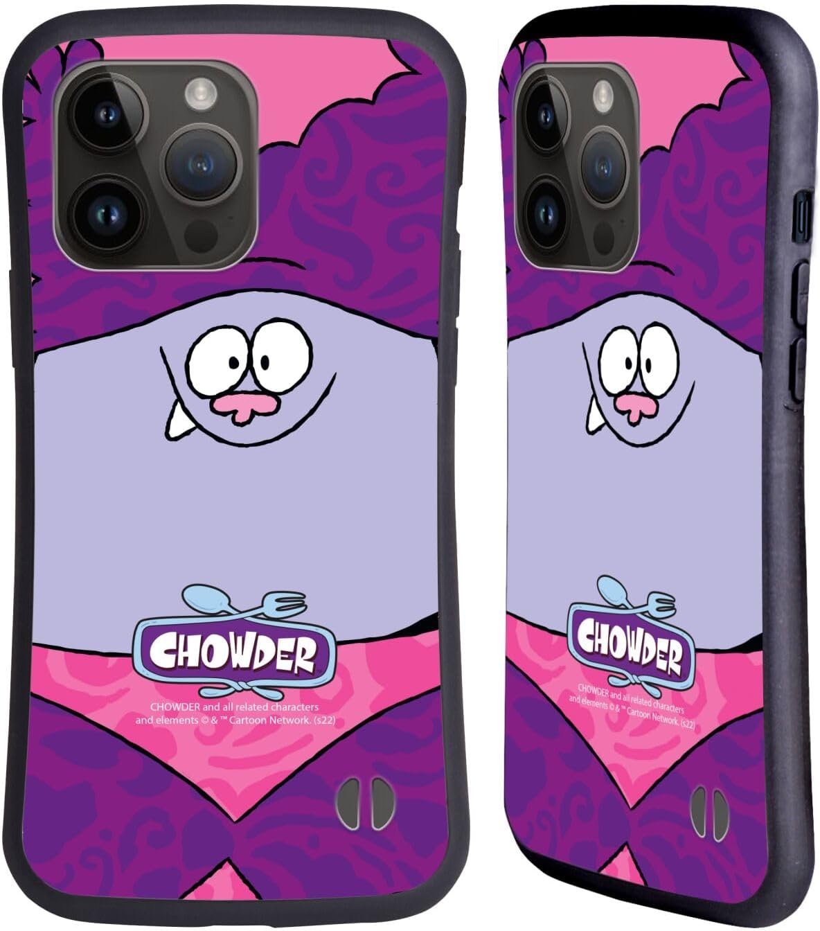 Head Case Designs Officially Licensed Chowder Animated Series Full Face Graphics Hybrid Case Compatible with Apple iPhone 15 Pro Max