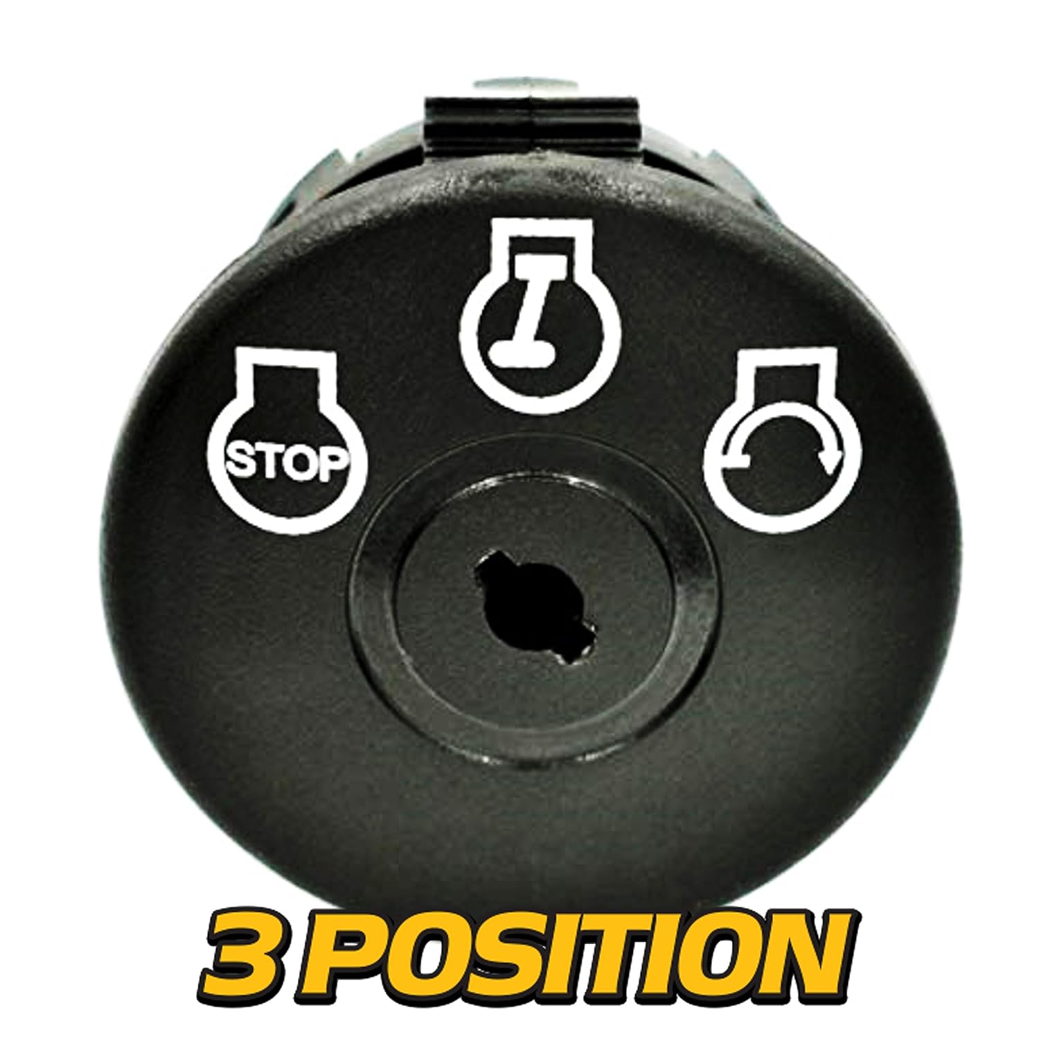 HD Switch – Paquete de 2 – Interruptor de llave de encendido para John Deere Scotts Sabre GY00191 con 4 llaves y 2 mosquetones gratis