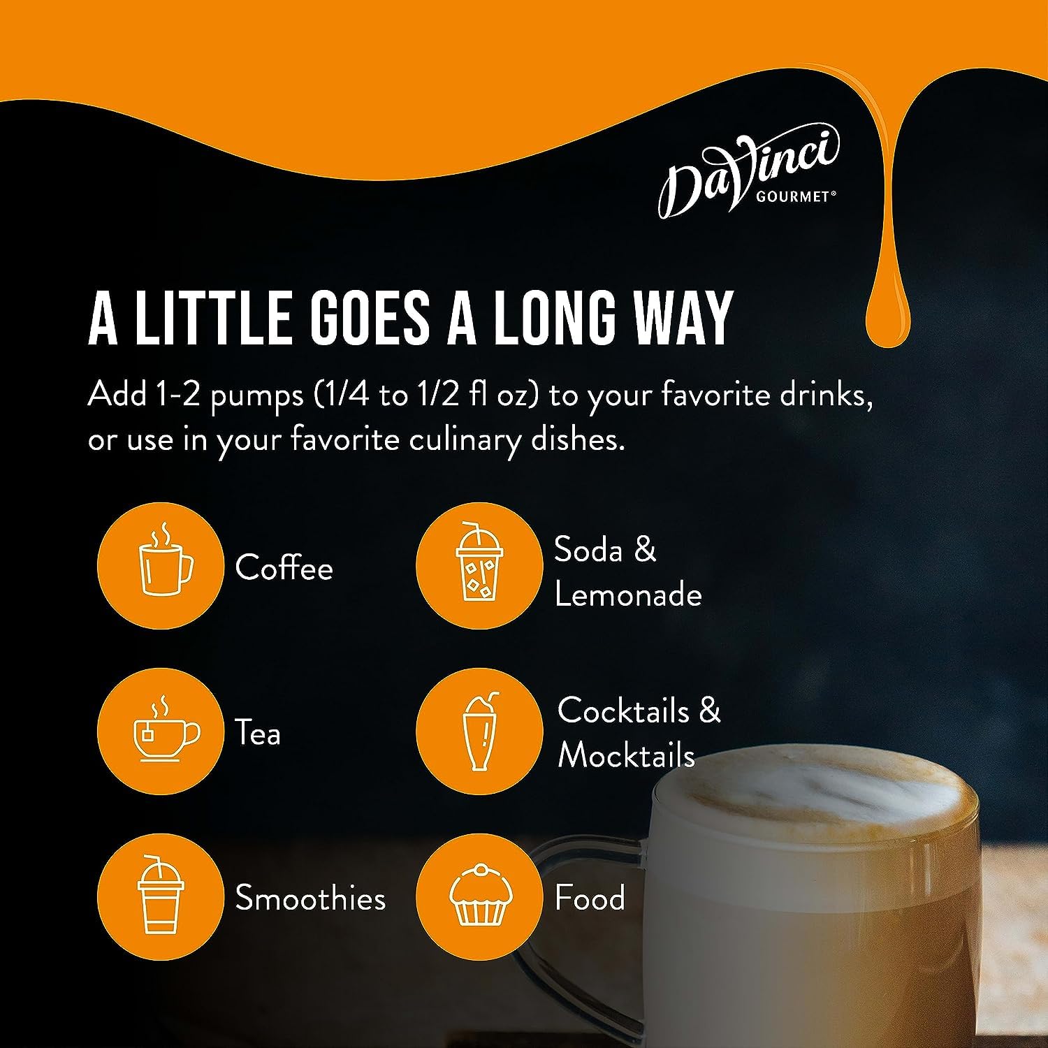 DaVinci Gourmet Classic – Jarabe de nueces de macadamia, 25.4onzas líquidas (paquete de 1)