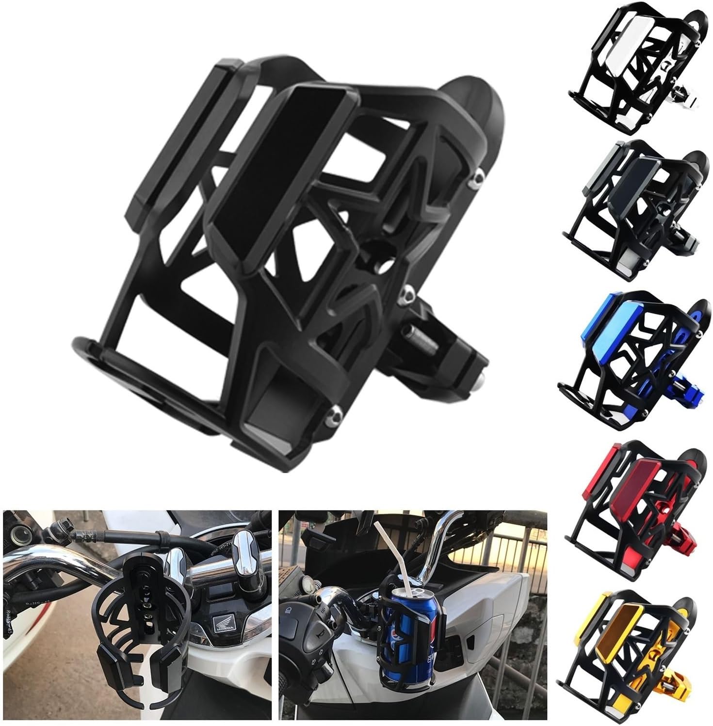 Univesal – Portavasos de motocicleta para Suzuki V-Strom 650 DL650 VSTROM 2007-2023, accesorios CNC para motocicleta, soporte para botellas de agua