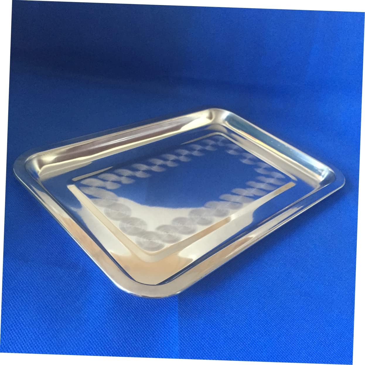 Yardwe Bandeja para servir galletas de acero inoxidable 27c para lavavajillas