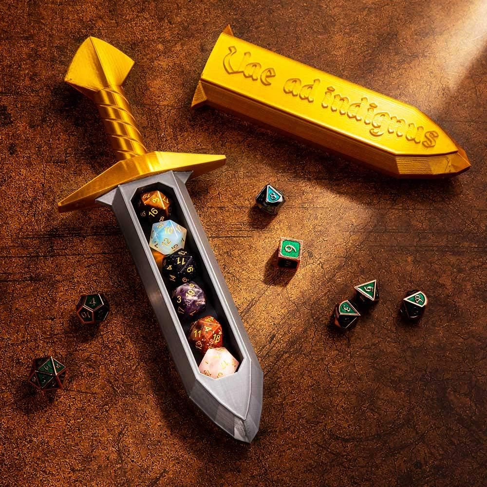 Soporte para dados de daga de diseño personalizado para almacenamiento de dados, juego de rol personalizado  DND RPG D&D Dungeons and Dragons GiftQ
