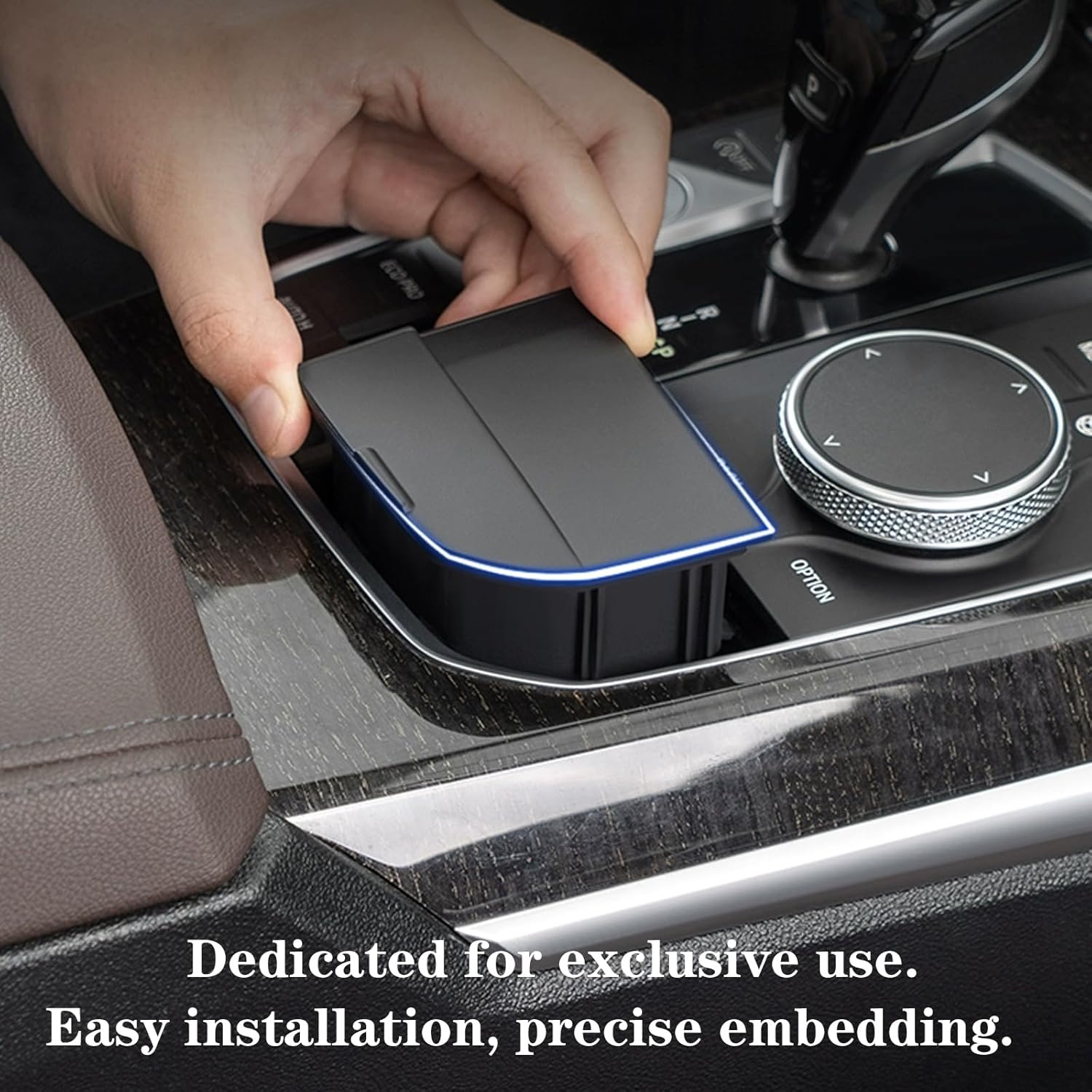 Oiqasoxl Organizador de consola central para BMW X3 iX3 X4 iX4 M3 2019-2024 caja de almacenamiento oculta para automóvil, BMW X3 X4 M2 M3 i3 328i