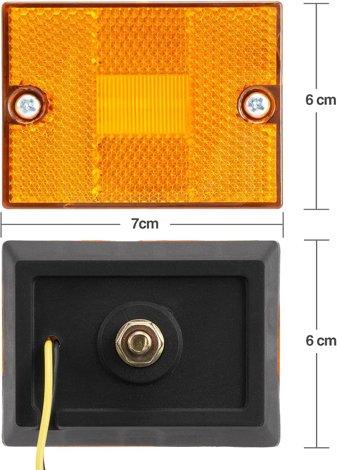 KAX 4 luces LED ámbar de marcador lateral impermeable para remolques de lanchas utilitarias de más de 80 pulgadas, luz de liquidación de cámper RV