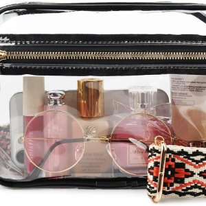 WEDDINGHELPER Bolsa cruzada transparente, bolsa transparente aprobada para estadios con correa ajustable para conciertos deportivos, festivales WEDDINGHELPER Bolsa cruzada transparente, bolsa transparente aprobada para estadios con correa ajustable para conciertos deportivos, festivales