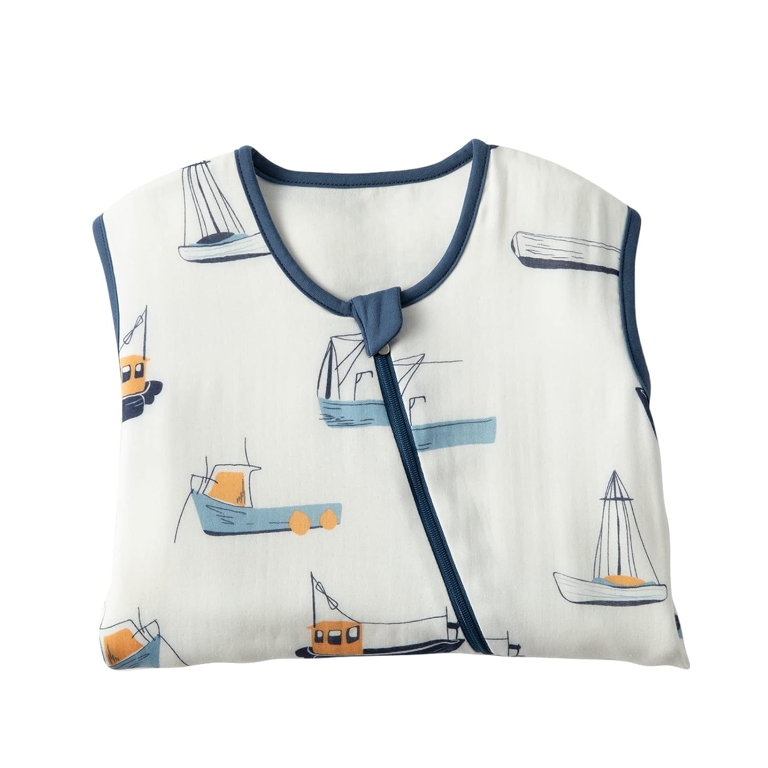 bc babycare Saco de dormir para bebé 18-24M 100% algodón orgánico suave saco de dormir para bebé, cremallera de 2 vías, tamaño grande y espacio
