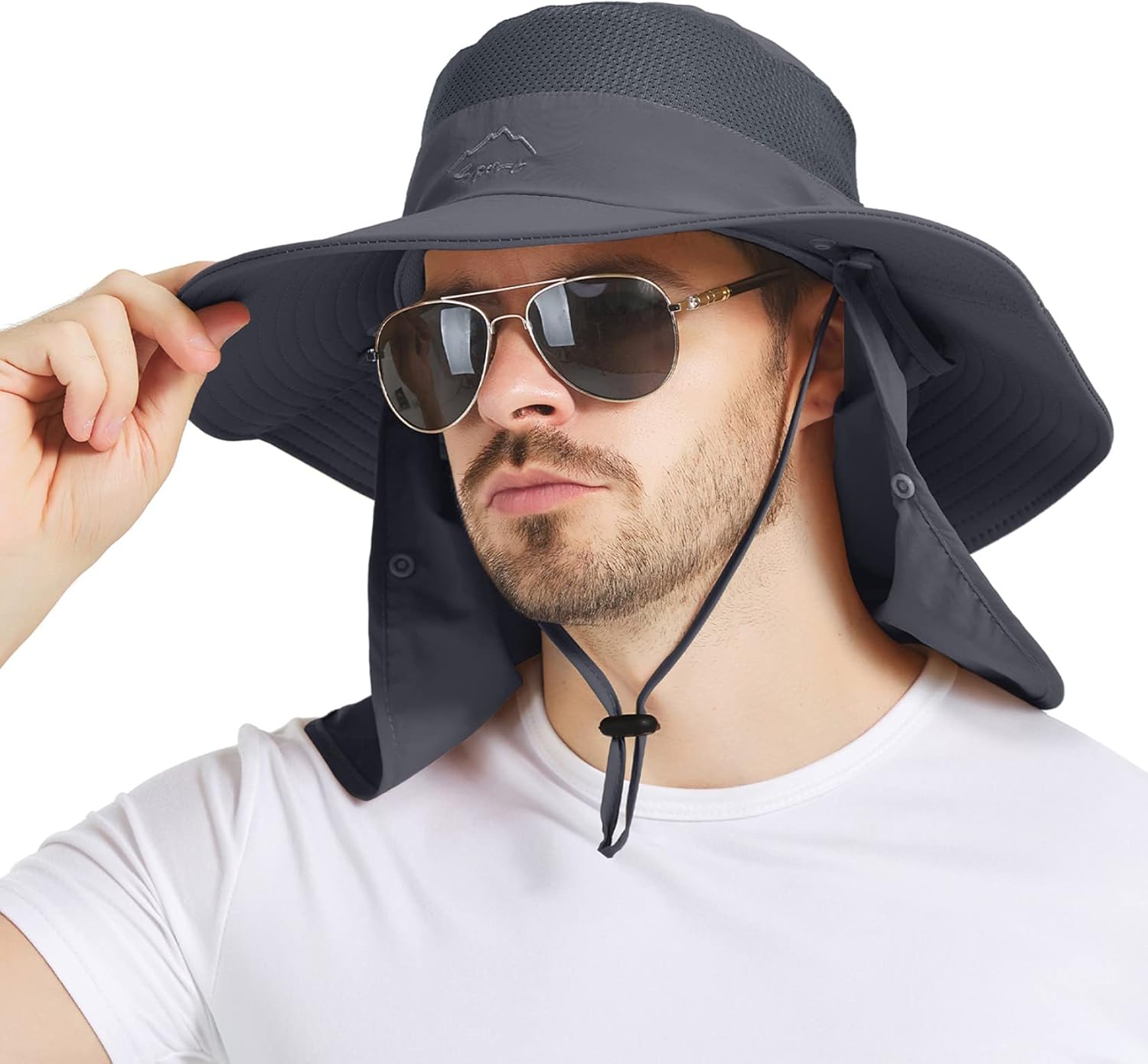 Century Star Sombrero de pesca plegable para mujer y hombre, protección contra rayos UV, sombreros de senderismo al aire libre con solapa para el