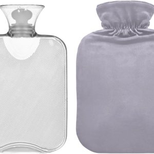 El bolso cubierto violeta mineral de la agua caliente del PVC, botella de agua caliente para dormir, cubierta del paño grueso y suave de la botella El bolso cubierto violeta mineral de la agua caliente del PVC, botella de agua caliente para dormir, cubierta del paño grueso y suave de la botella