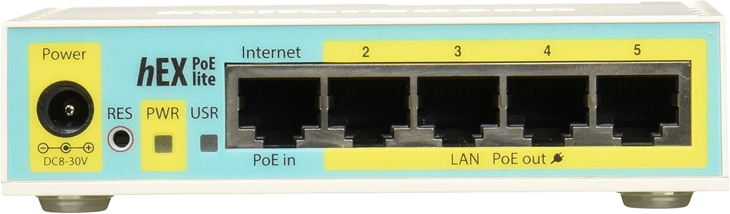 Mikrotik RB750UPr2 hEX PoE lite 5 puertos 10100 Router 64MB USB 3W OSL4