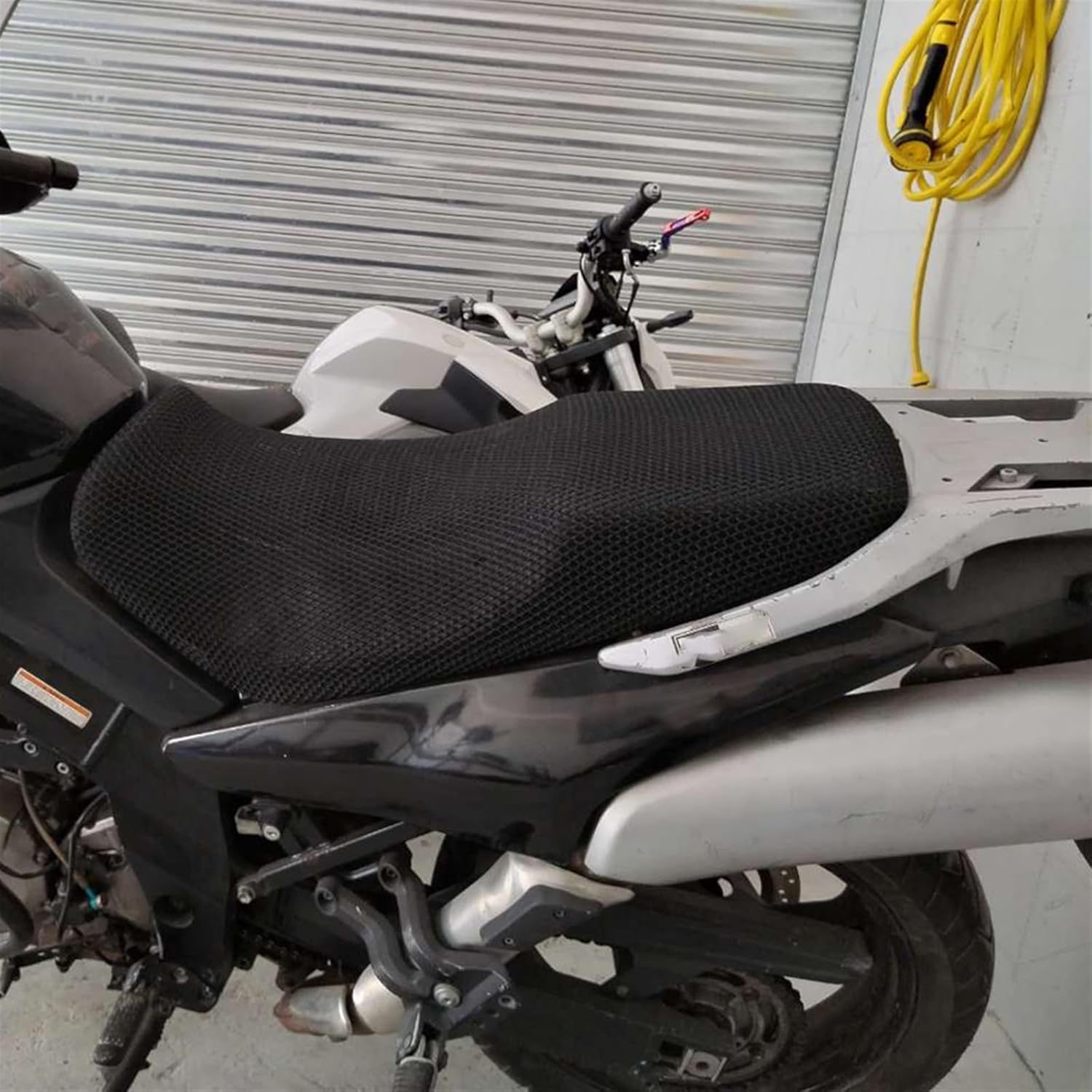 Funda de asiento antideslizante de tela de malla 3D para Suzuki V-Strom VStrom DL650 DL1000 DL250 DL 650 1000 250 (Tamaño  V-Strom DL650)