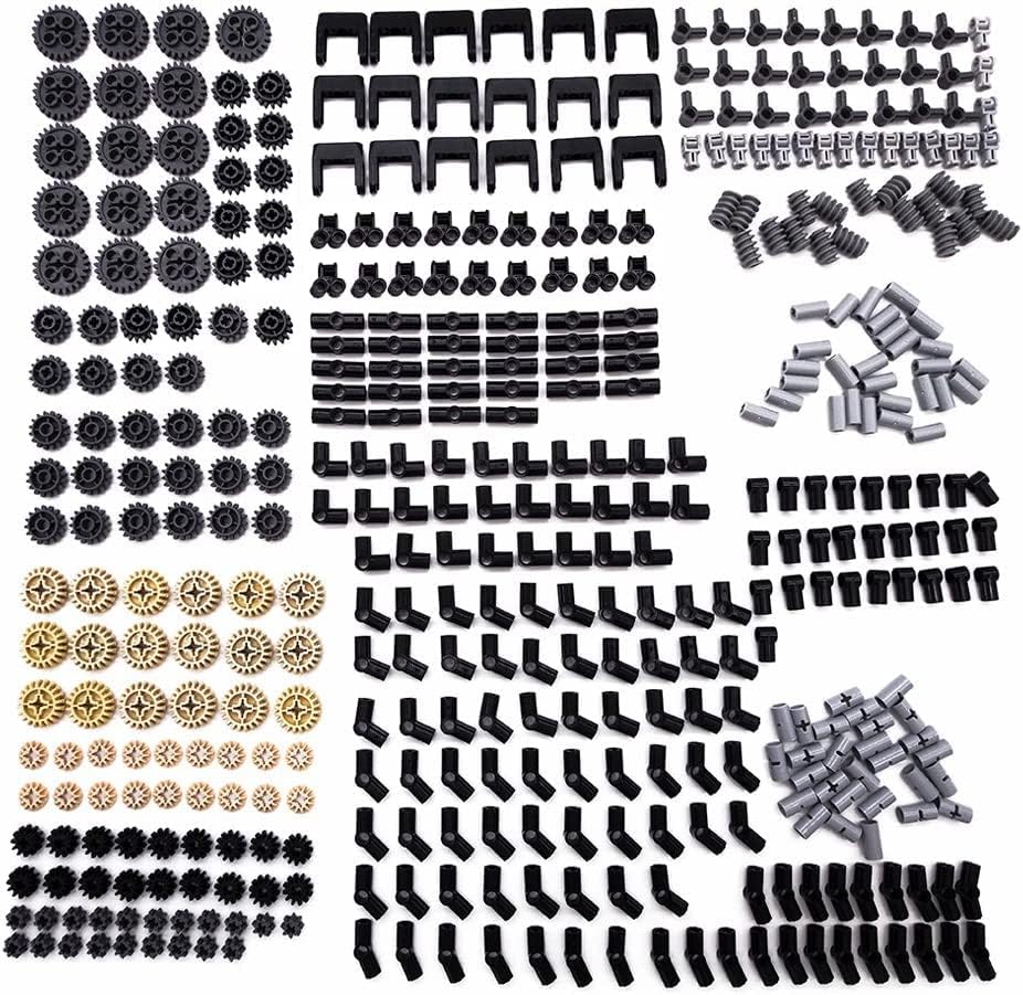 Juego de 452 piezas de engranajes compatibles con Lego Technic, conectores de eslabones de cadena, ladrillos de engranajes para robot STEM MOC