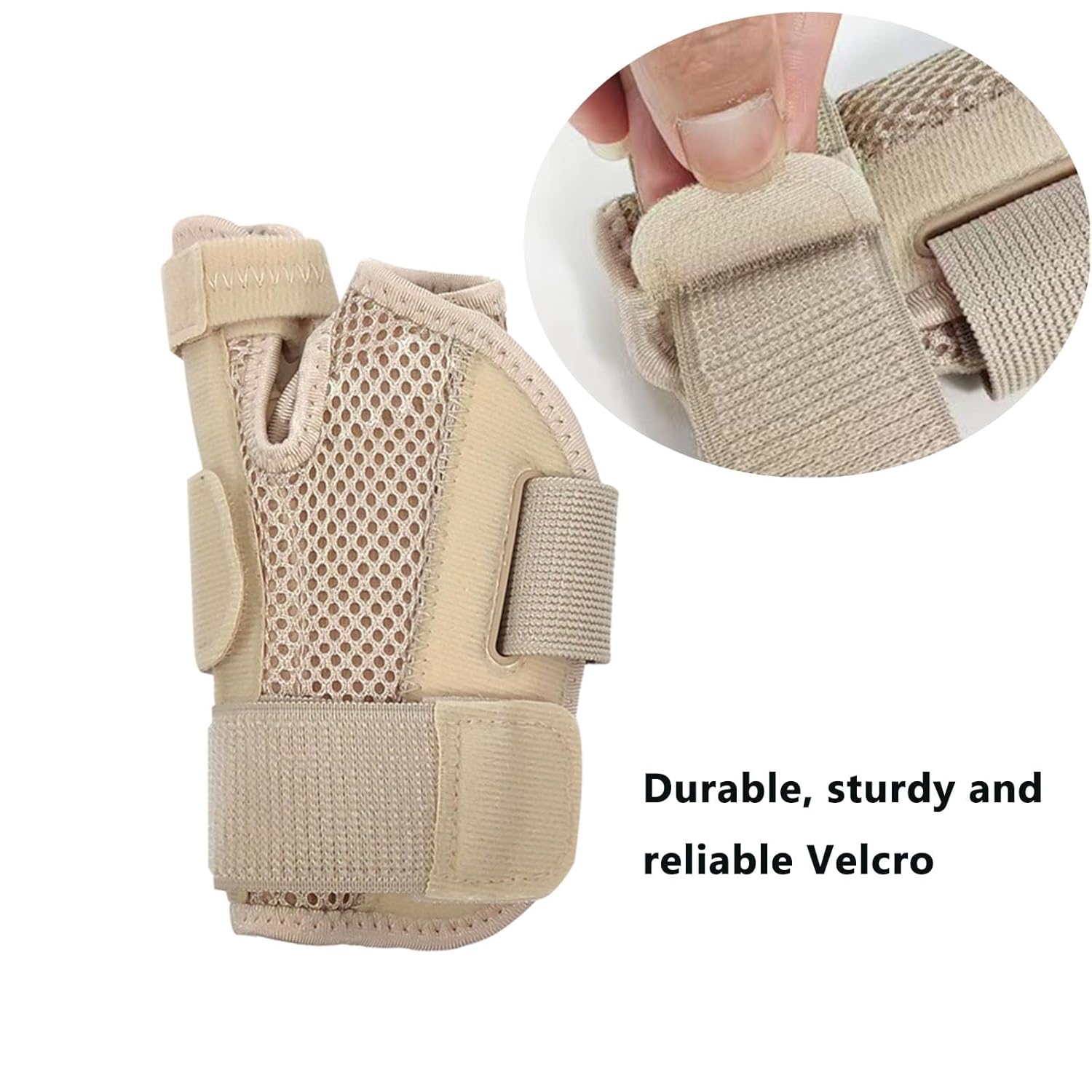 Férula para el pulgar con muñequera, soporte para el pulgar para estabilizador de muñeca, mano, pulgar, se adapta tanto a la mano derecha izquierda