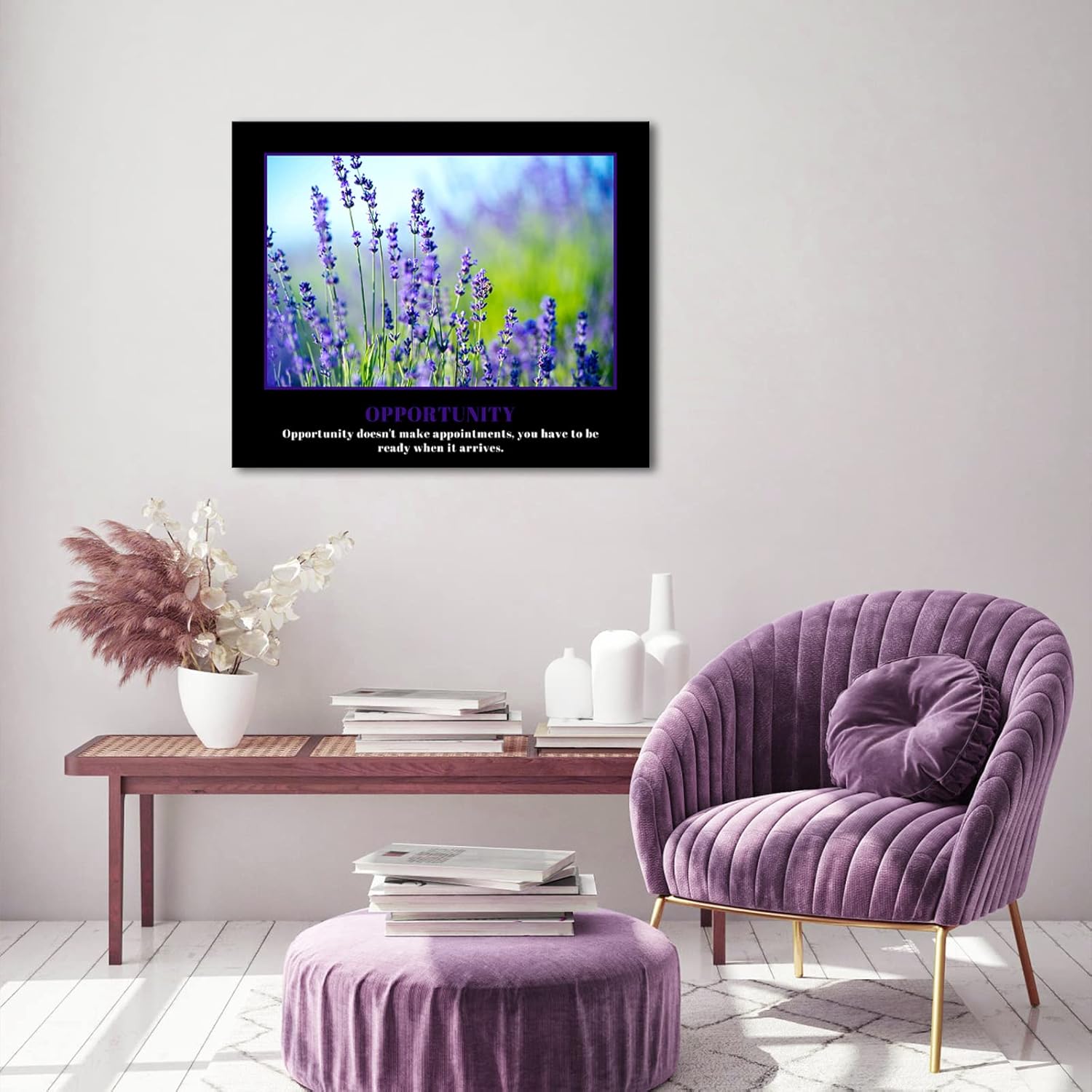 KREATIVE ARTS Opportunity – Lienzo decorativo para pared, con citas inspiradoras y motivacionales, para el hogar y la oficina, aprovecha las