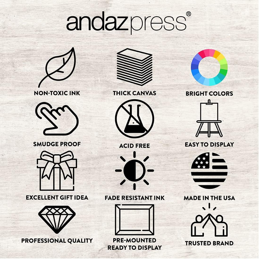 Andaz Press Letrero de bienvenida de quinceañera grande, corona con líneas florales de 16 x 20 pulgadas, lienzo premontado para Mis Quince Años,