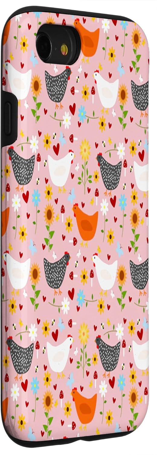 Funda Funny Chicken Farmer Women Men Chickens Farming Chicken para iPhone SE (2020)  7  8