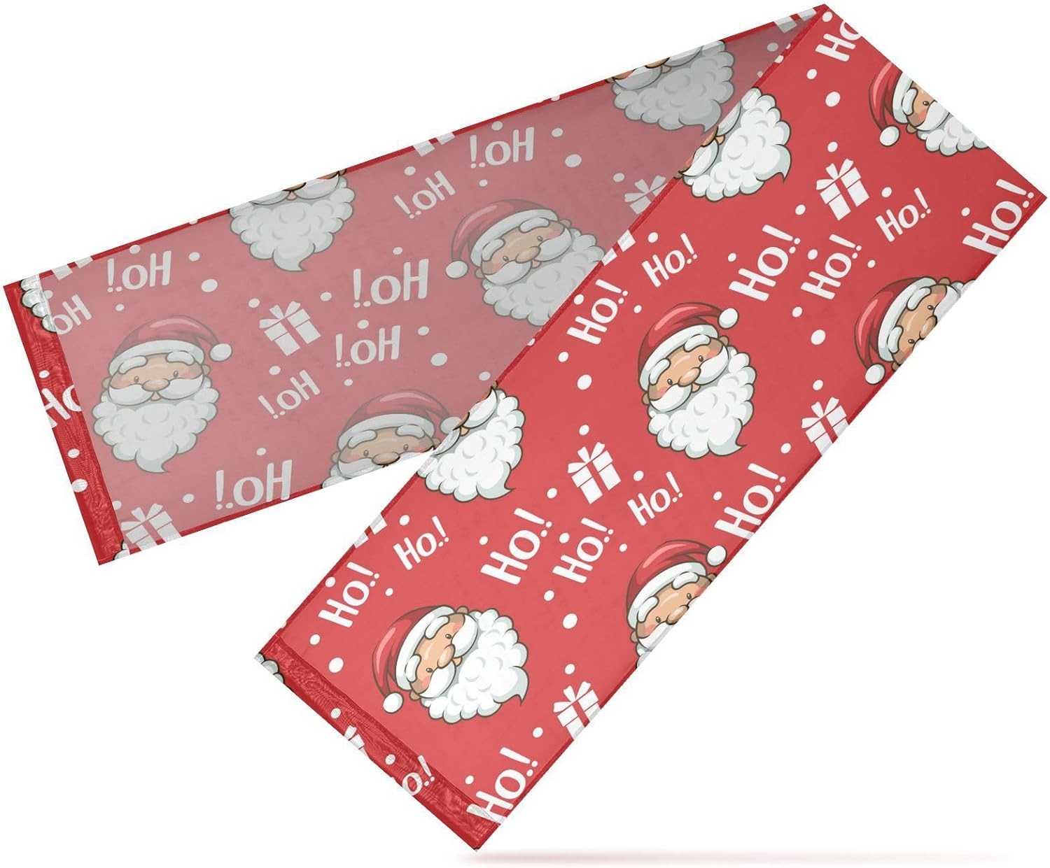 Christmas Santa Red Table Runner Fall Decor for Dining Table Decor Christmas Table Runner 120 Inches Long