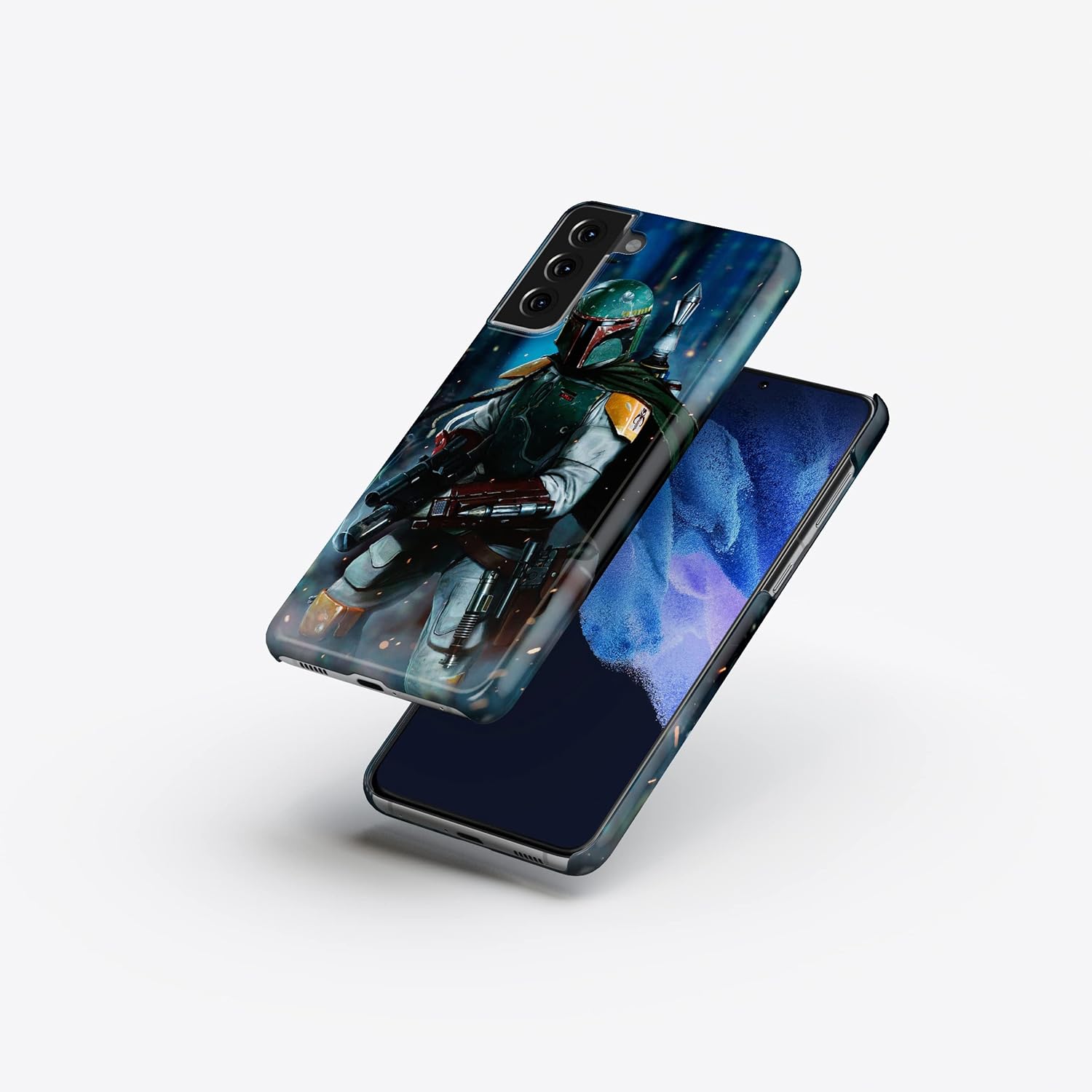 Star-Wars – Carcasa rígida de plástico para Samsung Galaxy S22+ de 6.6 pulgadas 2022 Shell SW7 (Boba Fett)