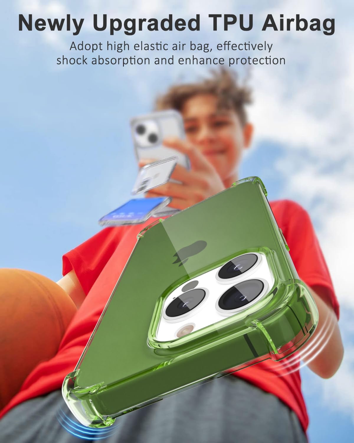 Funda transparente para iPhone 13 Pro Max, funda protectora de silicona transparente con diseño para mujer, diseño femenino lindo y simple, delgado,