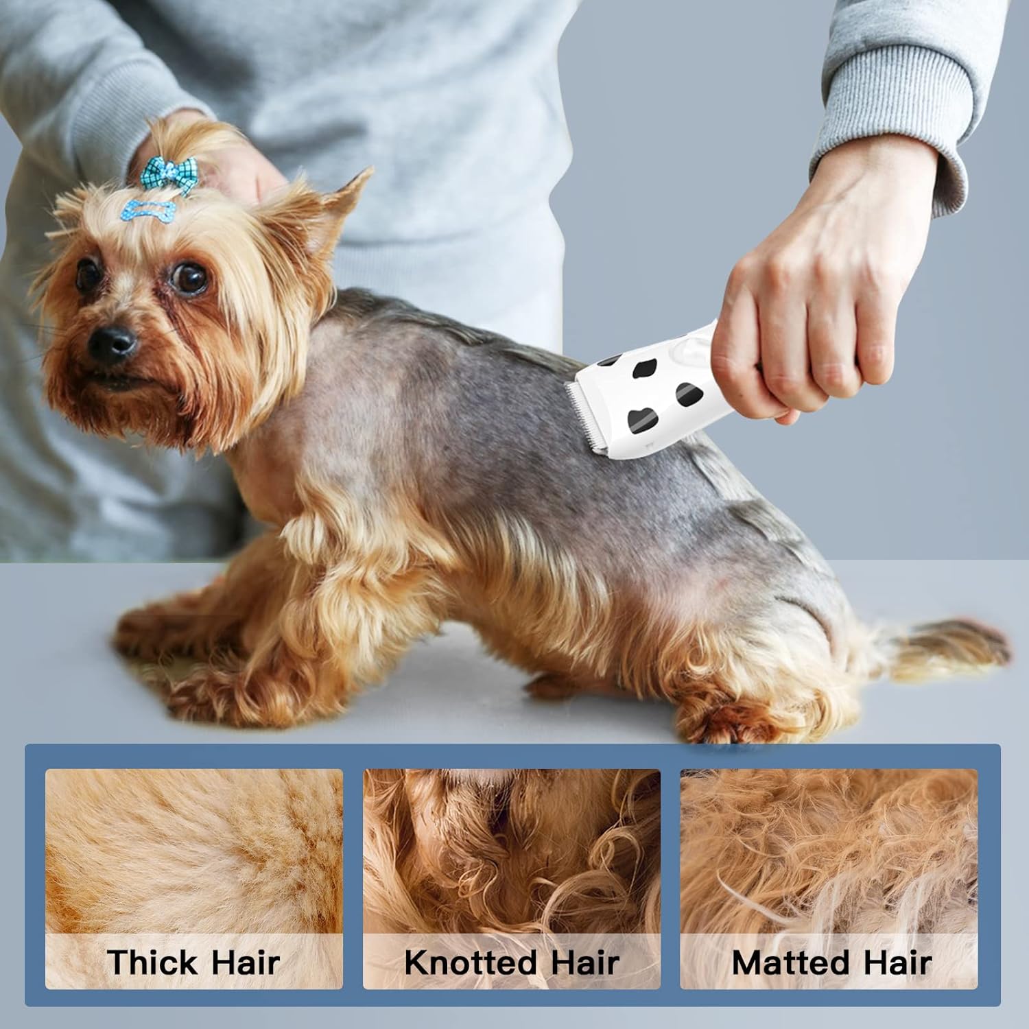 Founouly 3 paquetes de cortaúñas inalámbricas profesionales para el hogar para perros pequeños y gatos, solo cuchillas de repuesto