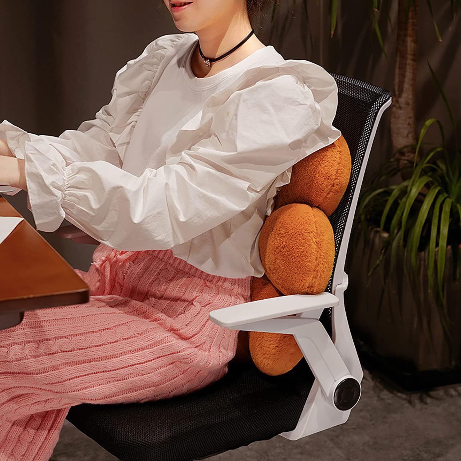 Cojín de imitación de pétalos de piel de conejo, cojín para silla de oficina, dormitorio, ventana de bahía, cojín para sofá, cojín Vikcewn (19