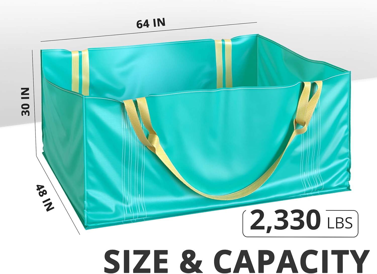 Skywin Bolsa de basura verde  Bolsas de compostaje de 64 pulgadas para eliminación de desechos  Bolsas de basura resistentes ideales para bolsas de