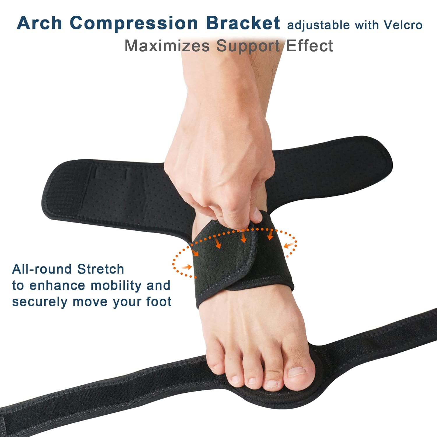 JOMECA Soporte de pie mejorado para caminar con zapatos, placas de soporte dobles para el antepié, ajustable, suave, caída del pie, TBI, ALS, MS,