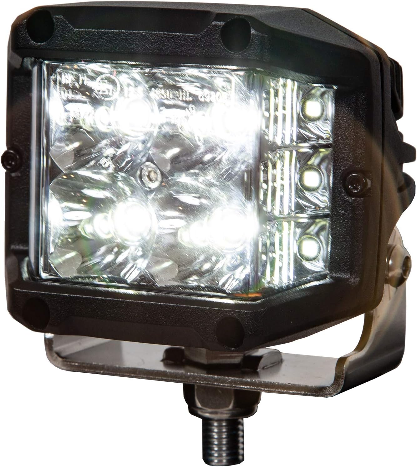 Buyers Products Luz de combinación rectangular LED transparente de gran angular ultra brillante de 4 pulgadas por 3 pulgadas