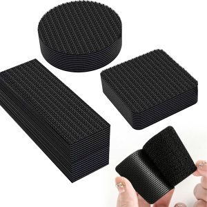 Tiras de velcro con adhesivo, 18 piezas, fuerte cierre adhesivo en la parte posterior, agarre para almohadillas antideslizantes para alfombras, Tiras de velcro con adhesivo, 18 piezas, fuerte cierre adhesivo en la parte posterior, agarre para almohadillas antideslizantes para alfombras,