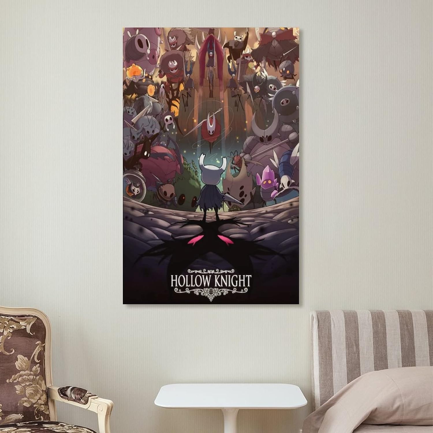 SNKB Hollow Knight – Póster artístico en lienzo y arte para pared, diseño moderno de dormitorio familiar, póster de 20 x 30 pulgadas (19.7 x 29.5 in)