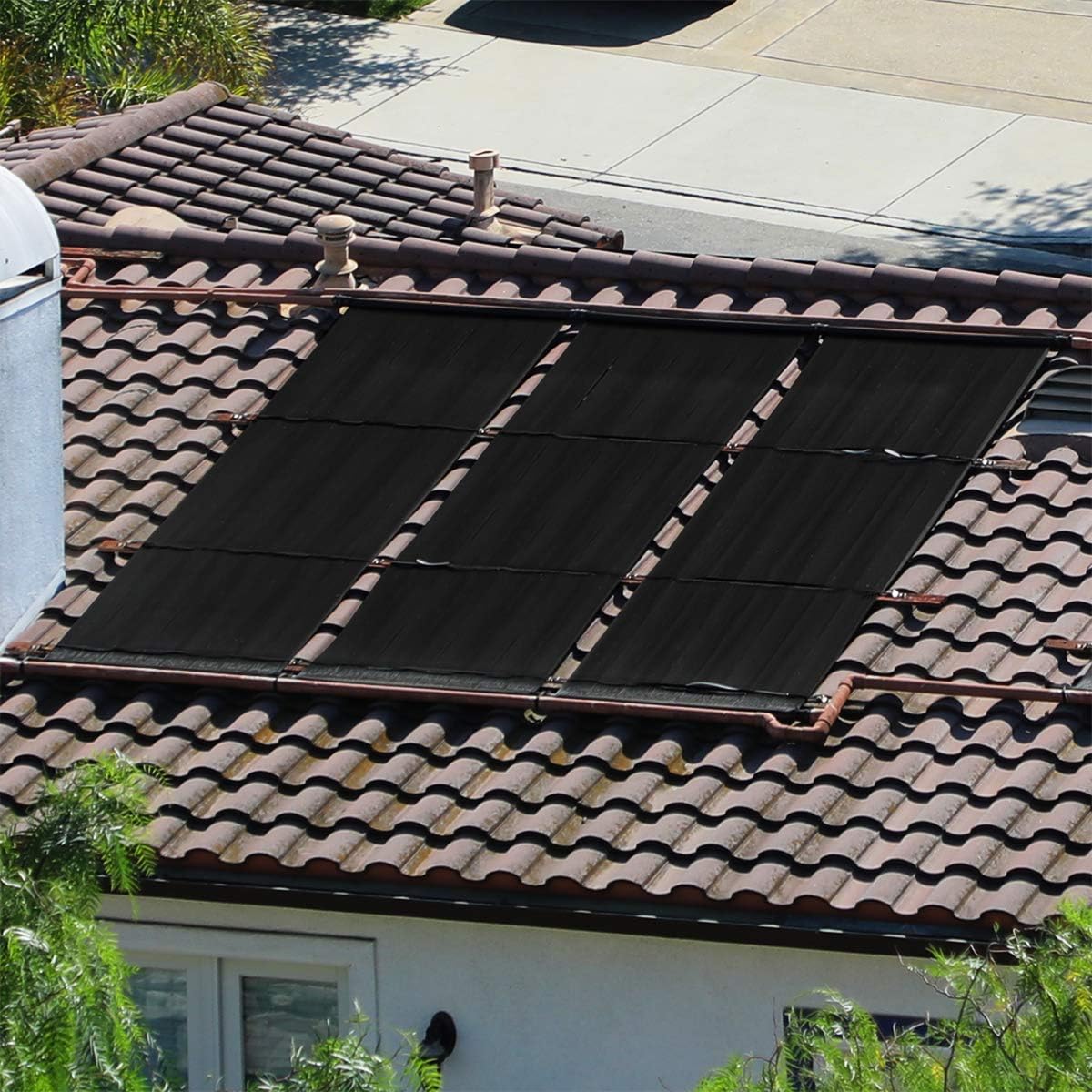 XtremepowerUS Sistema de calefacción del panel solar de la piscina enterradasobre tierra 28″ x 20′
