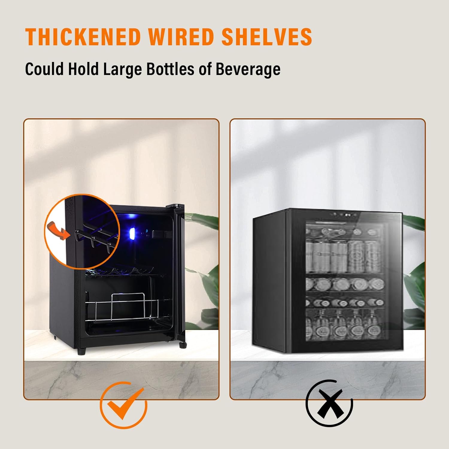DRIXNO Refrigerador de bebidas MiniPequeño Refrigerador de 75 latas BebidaVinoCerveza Enfriador con Puerta de Vidrio OficinaBarDormitorio
