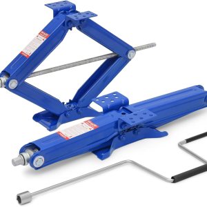 M-AUTO Gato de tijera de 23.5 pulgadas para RV con asa, estabilizador de remolque de autocaravana de 5000 libras, estabilizador de nivelación con M-AUTO Gato de tijera de 23.5 pulgadas para RV con asa, estabilizador de remolque de autocaravana de 5000 libras, estabilizador de nivelación con