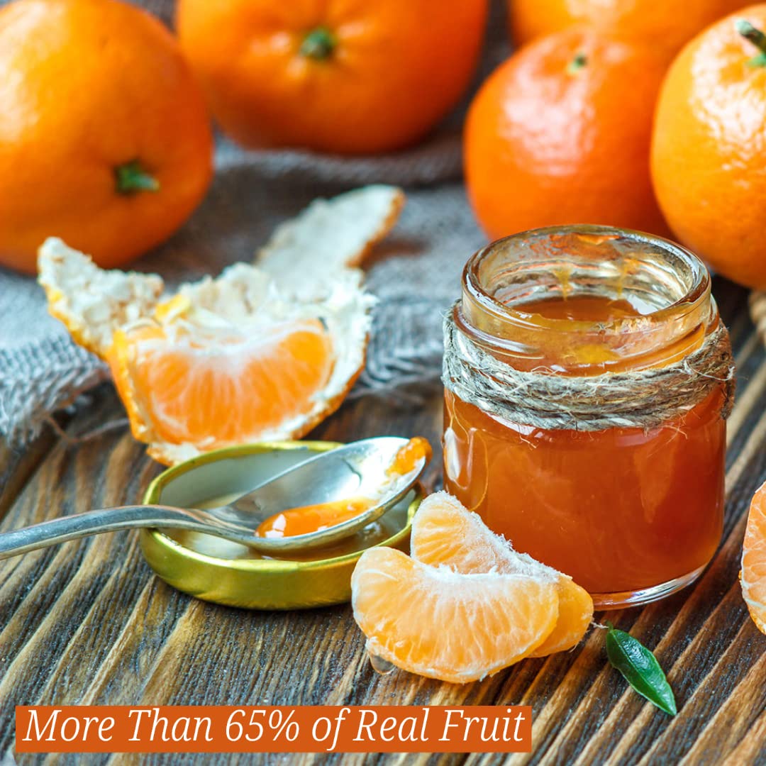 Scyavuru Mermelada siciliana de mandarina tardía  Más del 65% de fruta real  Importada de Italia  8.8 onzas (8.82oz) (paquete de 2)